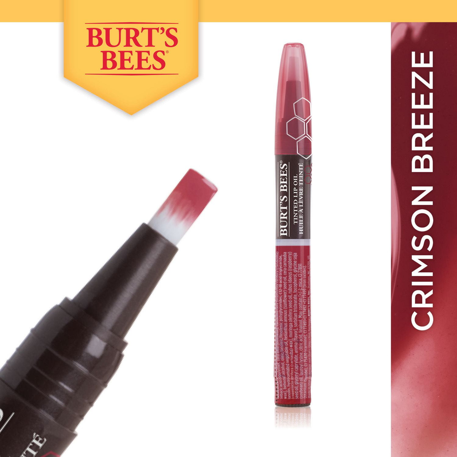Burt’s Bees 100 Natural Moisturizing Tinted Lip Oil, 1 Pen Walmart