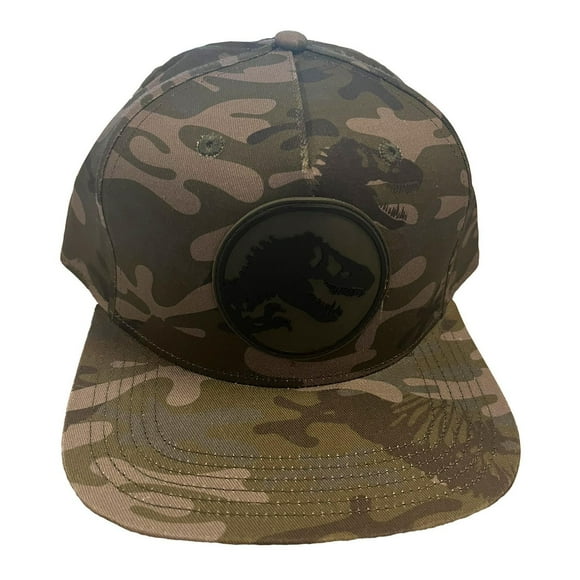 Jurassic World Mens JW MOA Solid Flat Brim Snapback