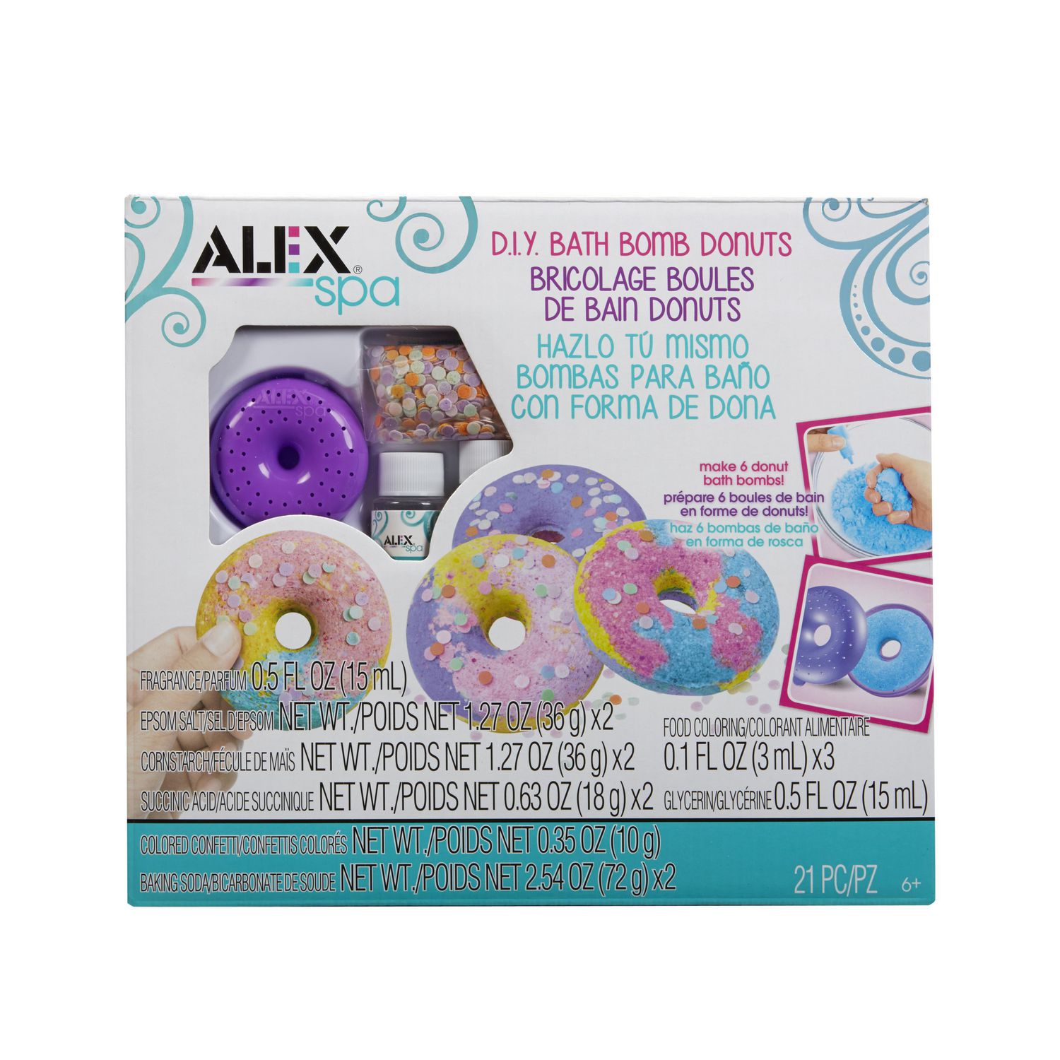 alex diy bath bomb donuts