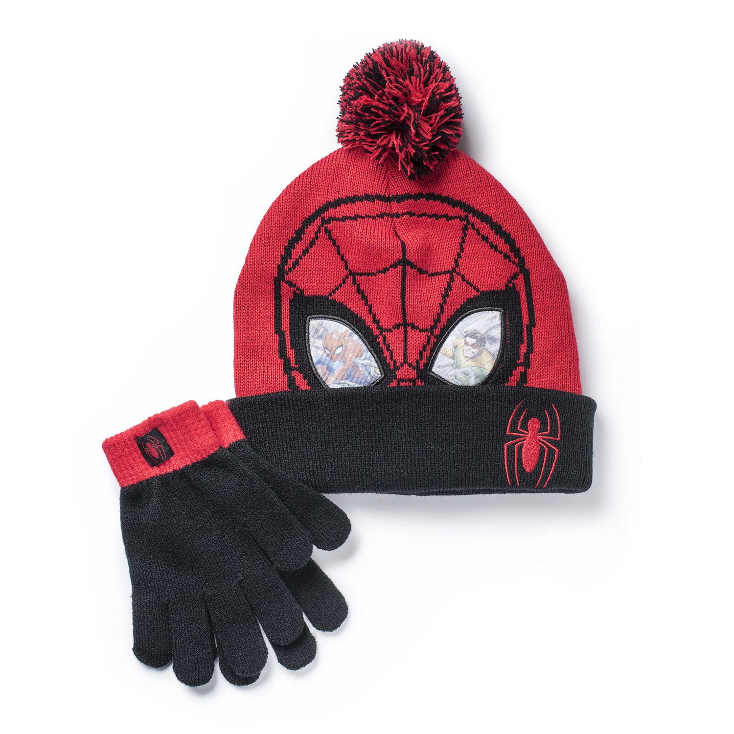 Ou Trouver Les Gants De Spider Man Ens. gants et chapeau pour temps froid Spider-Man pour garçons