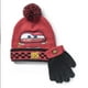 Ens. gants et chapeau pour temps froid Les Bagnoles de Disney pour garçons – image 1 sur 1