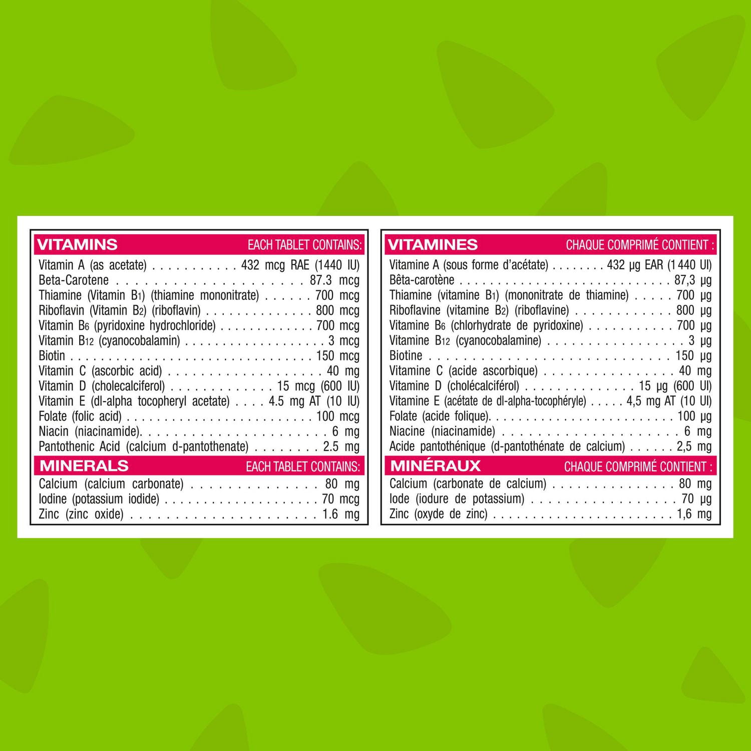 Comprimés multivitamines complètes à croquer Les Pierrafeu 80 comprimés à croquer