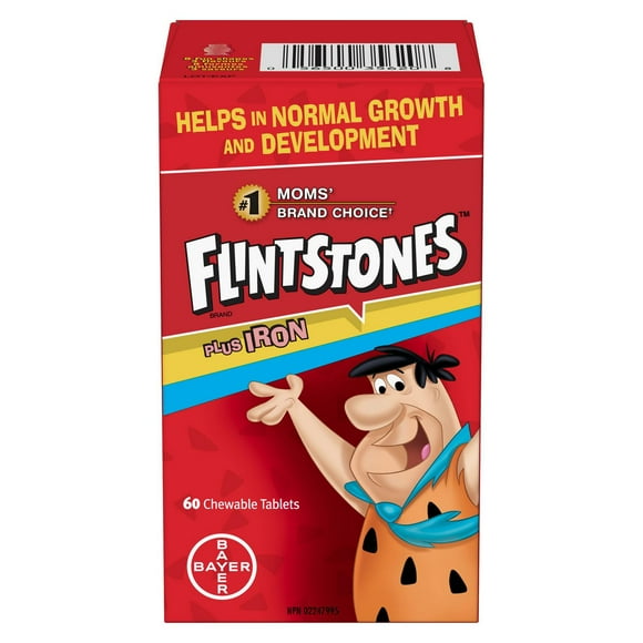 Flintstones Plus Iron Multivitamins Chewable Tablets