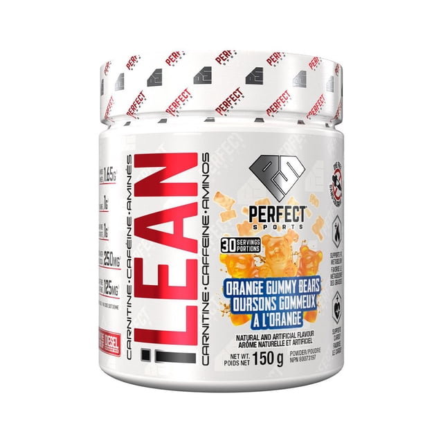 Perte de poids + Énergie Caféine + Aminos, PERFECT Sports, Orange Gummy Bears, 300 g