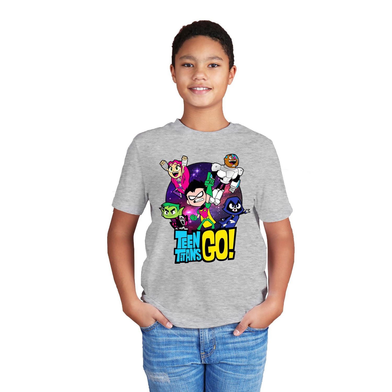 Boys Teen Titans Go Classic Group Short Sleeve T Shirt Walmart