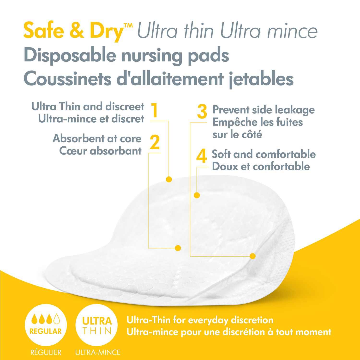 Medela Safe & Dry Ultra Thin Disposable Nursing Pads, 240 Count (Damaged  Box)