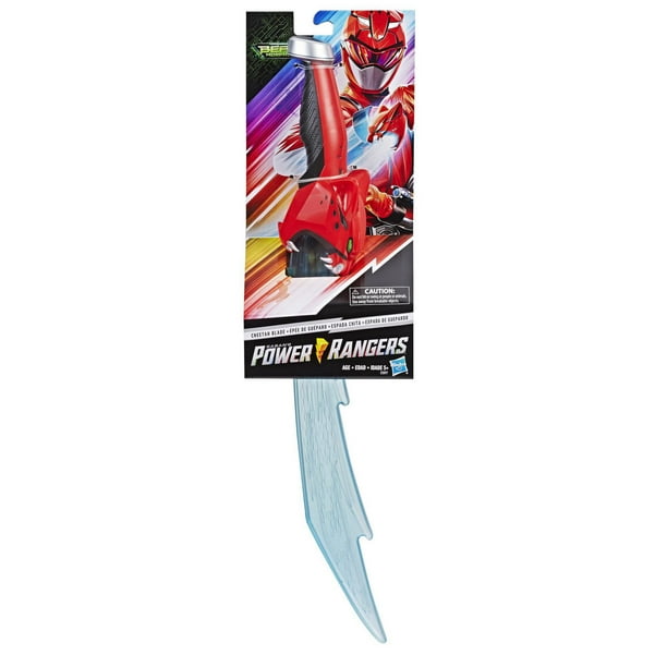 Power Rangers Beast Morphers - Épée du guépard de la télésérie Power Rangers - Jeu de rôle Power Rangers Ranger rouge