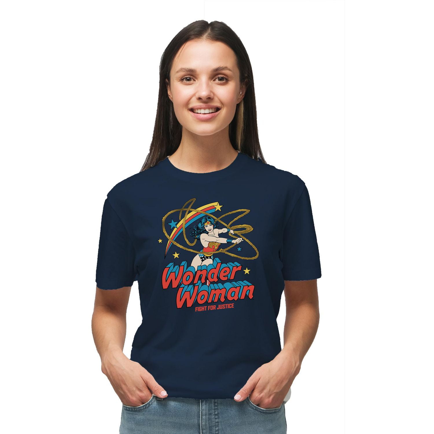 T-shirt à manches courtes Wonder Woman Wonder Lasso pour femme