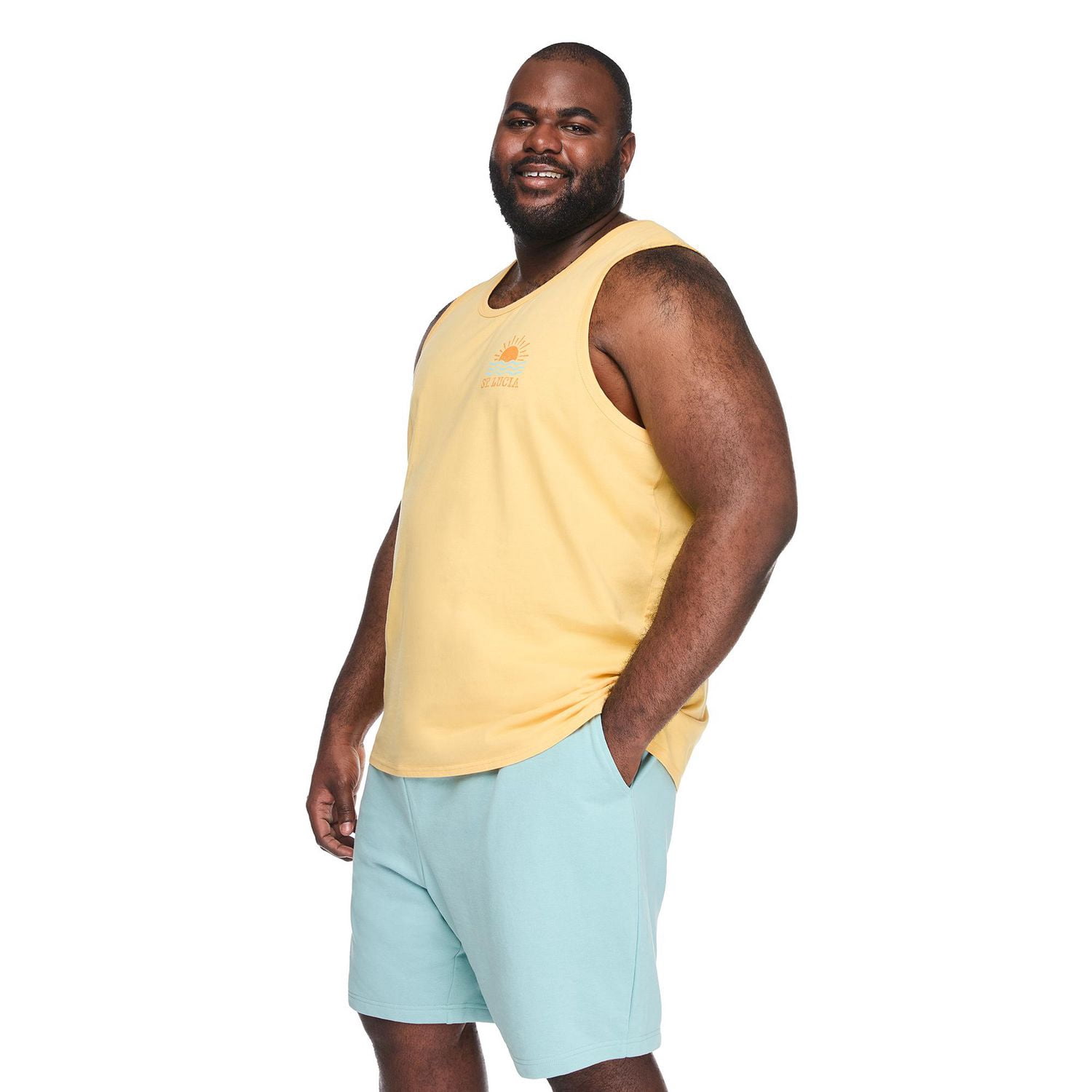 George Big Men's Graphic Tank Top