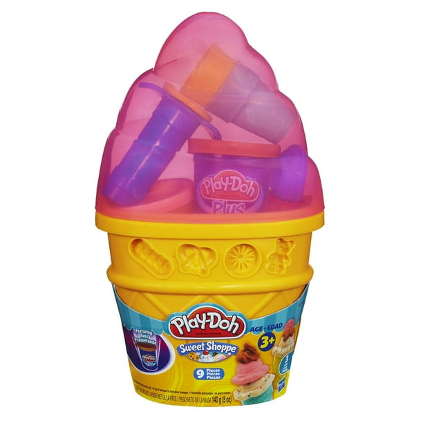 PLAY-DOH SWEET SHOPPE - Assortiment de contenants en forme de cornet à crème glacée