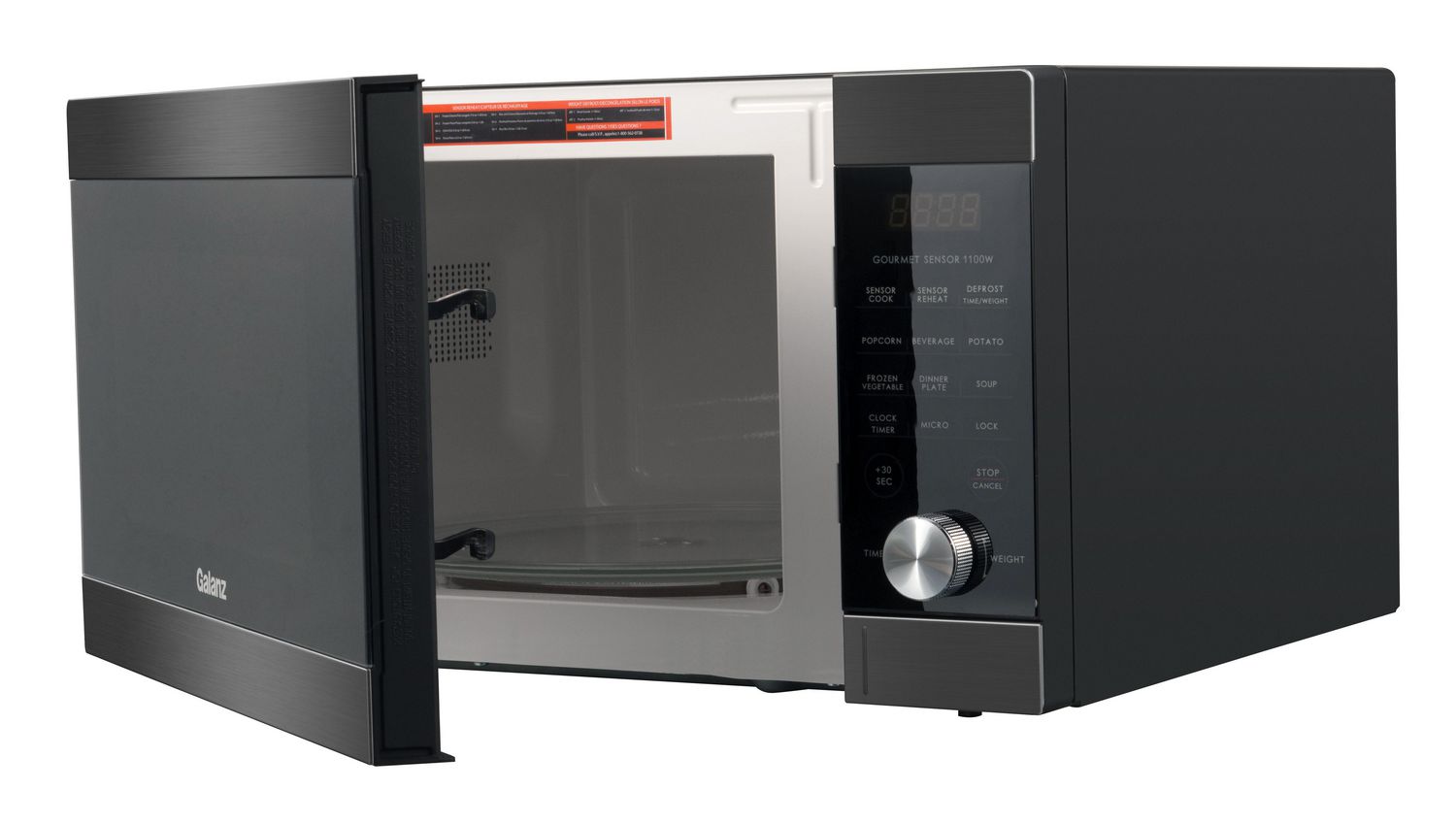 Galanz ExpressWave 1.3 Cu.Ft Sensor Cooking Microwave Oven, Black