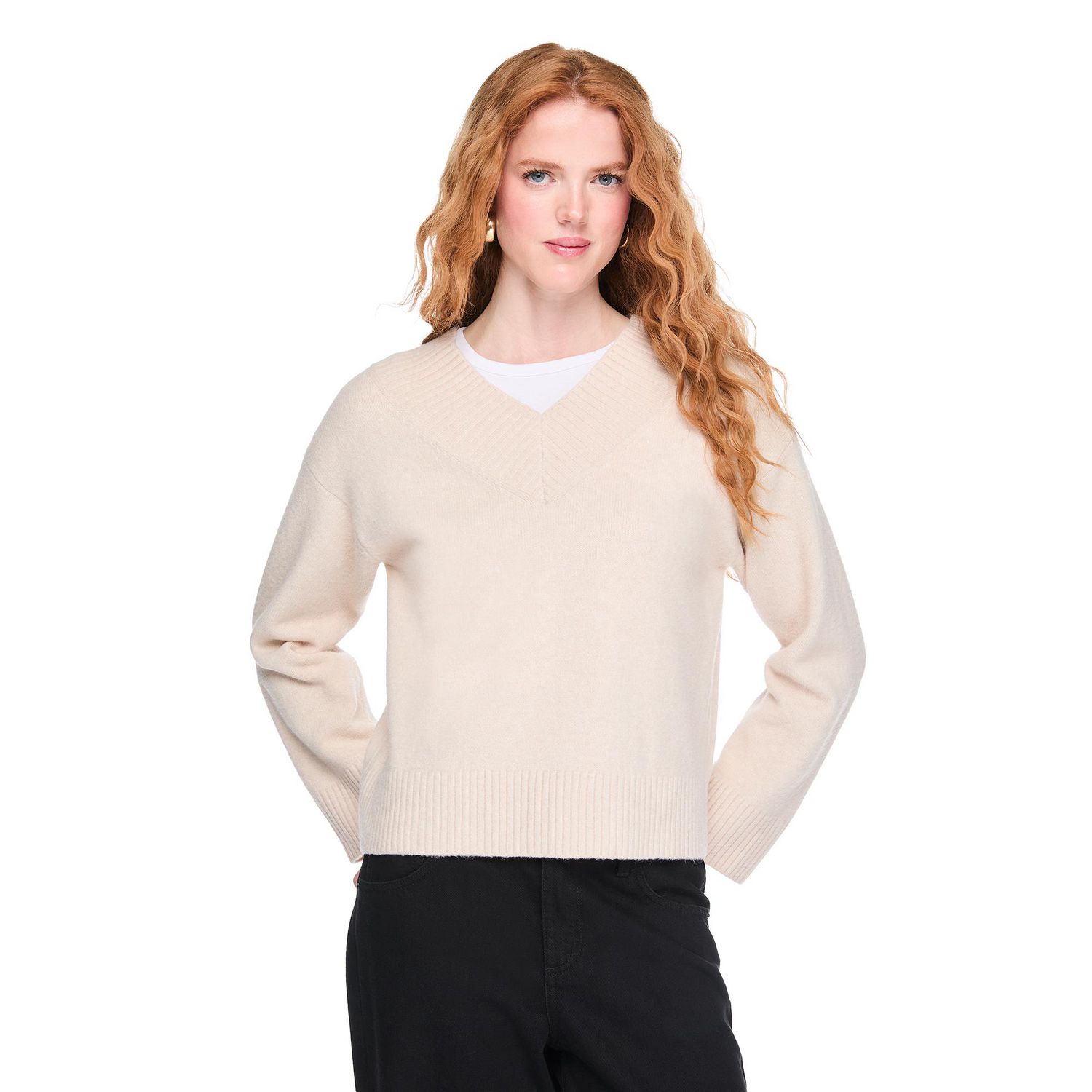 Chandail à encolure en V George pour femmes