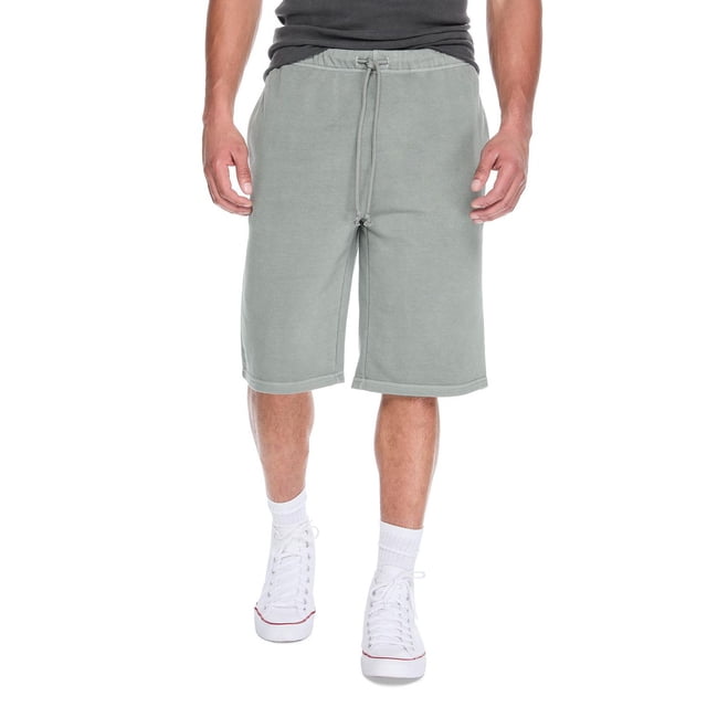 No Boundaries Men's Washed Long Jogger Short