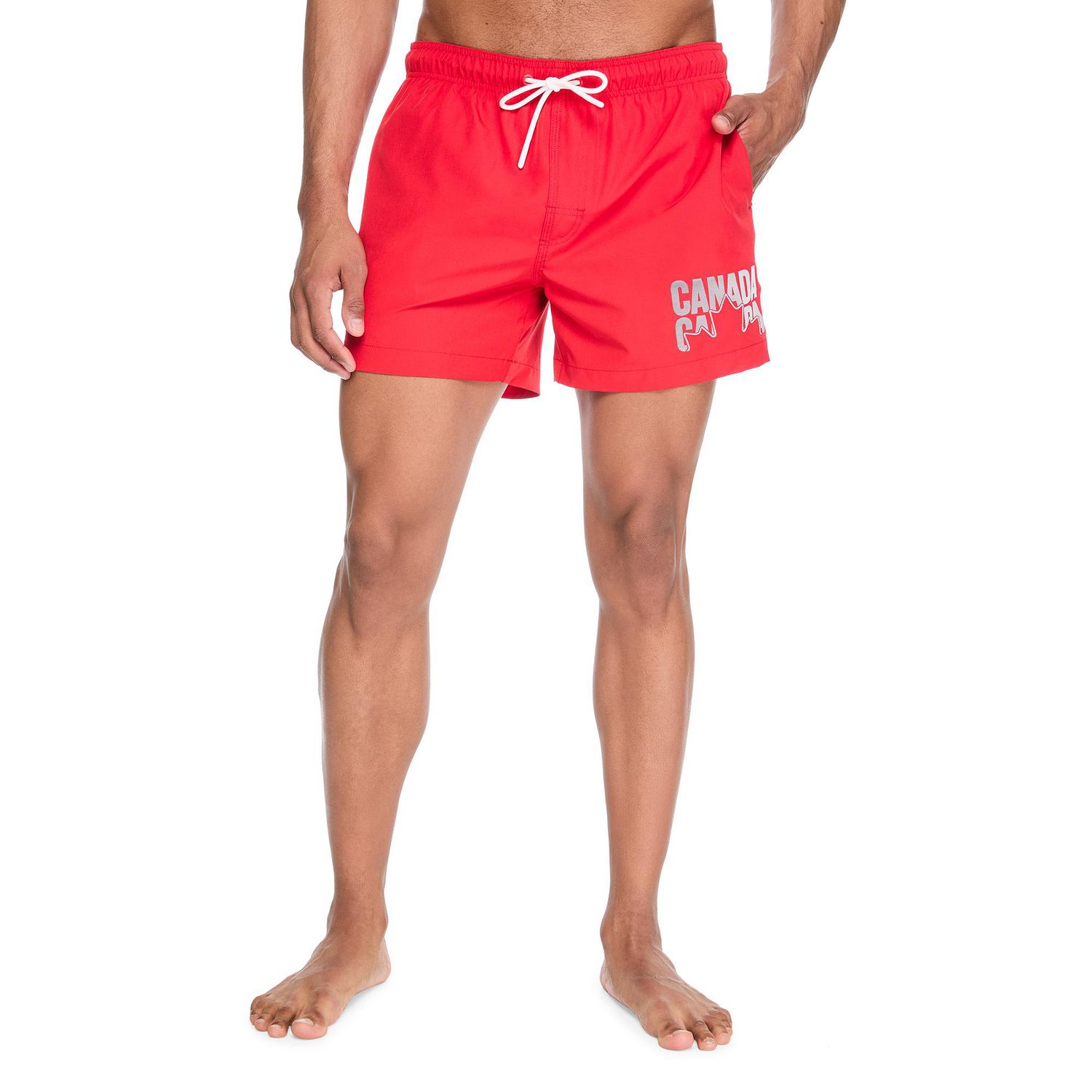 Short de bain style volley fête du Canada George pour hommes