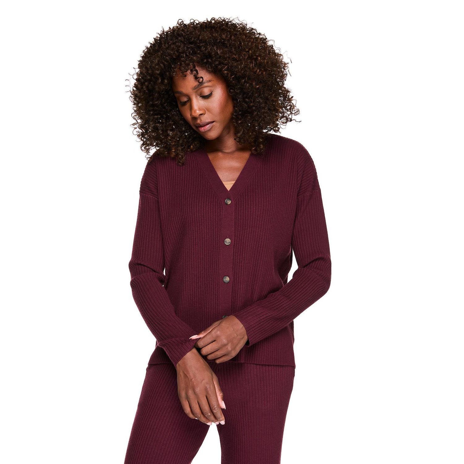 Cardigan côtelé George pour femmes