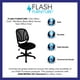 Chaise de travail Y-GO pivotante en maille noire à dossier mi-hauteur – image 4 sur 9