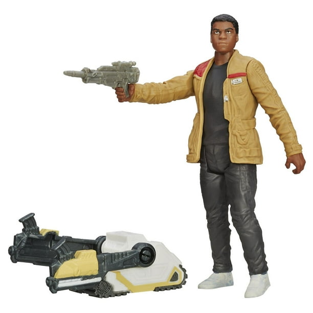 Figurine articulée Finn (Jakku) en mission dans le désert de Star Wars Le Réveil de la Force de 3,75 po