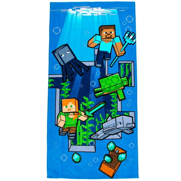 Minecraft 'Underwater Adventure' Beach Towel Walmart.ca