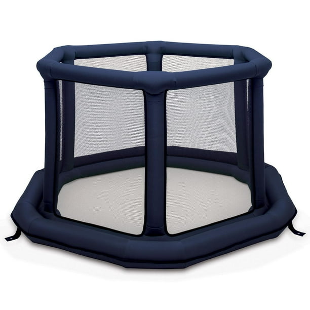 EverEarth®® Portable Playard for Baby, Infants, and Toddlers Inflatable Play Area Blue