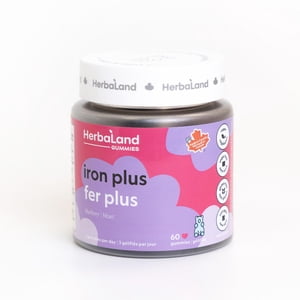 Herbaland Iron Plus Gummies, 60 Count