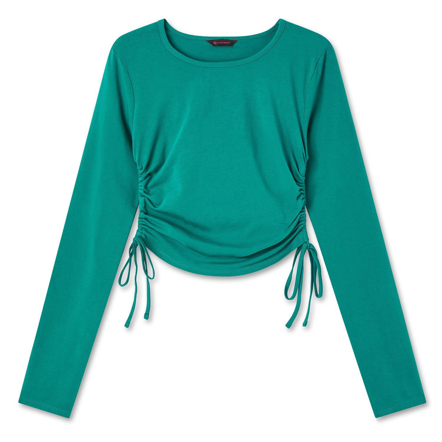 No Boundaries Women's Side Ruched Tee