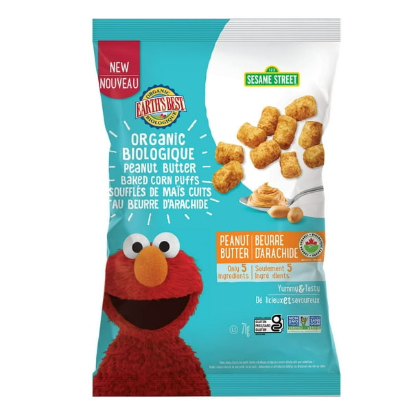 Earth's Best Organic Peanut Butter Corn Puffs, 71g Walmart.ca