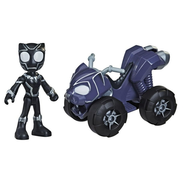 Voiture Auto Avec Personnage Black Panter Marvel Jeu Jouet pour Enfants