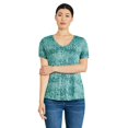 thumbnail image 1 of George Women's Voop Neckline Tee, 1 of 6