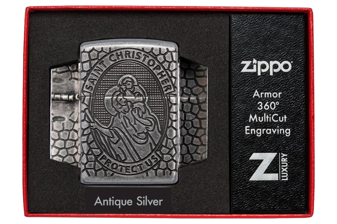 Zippo St Christopher Medal Design (49160)