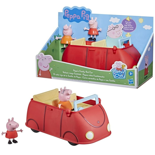 Peppa Pig Peppa's Adventures Peppa's Family Red Car Preschool Toy, Speech  and Sound Effects, Includes 2 Figures, for Ages 3 and Up 