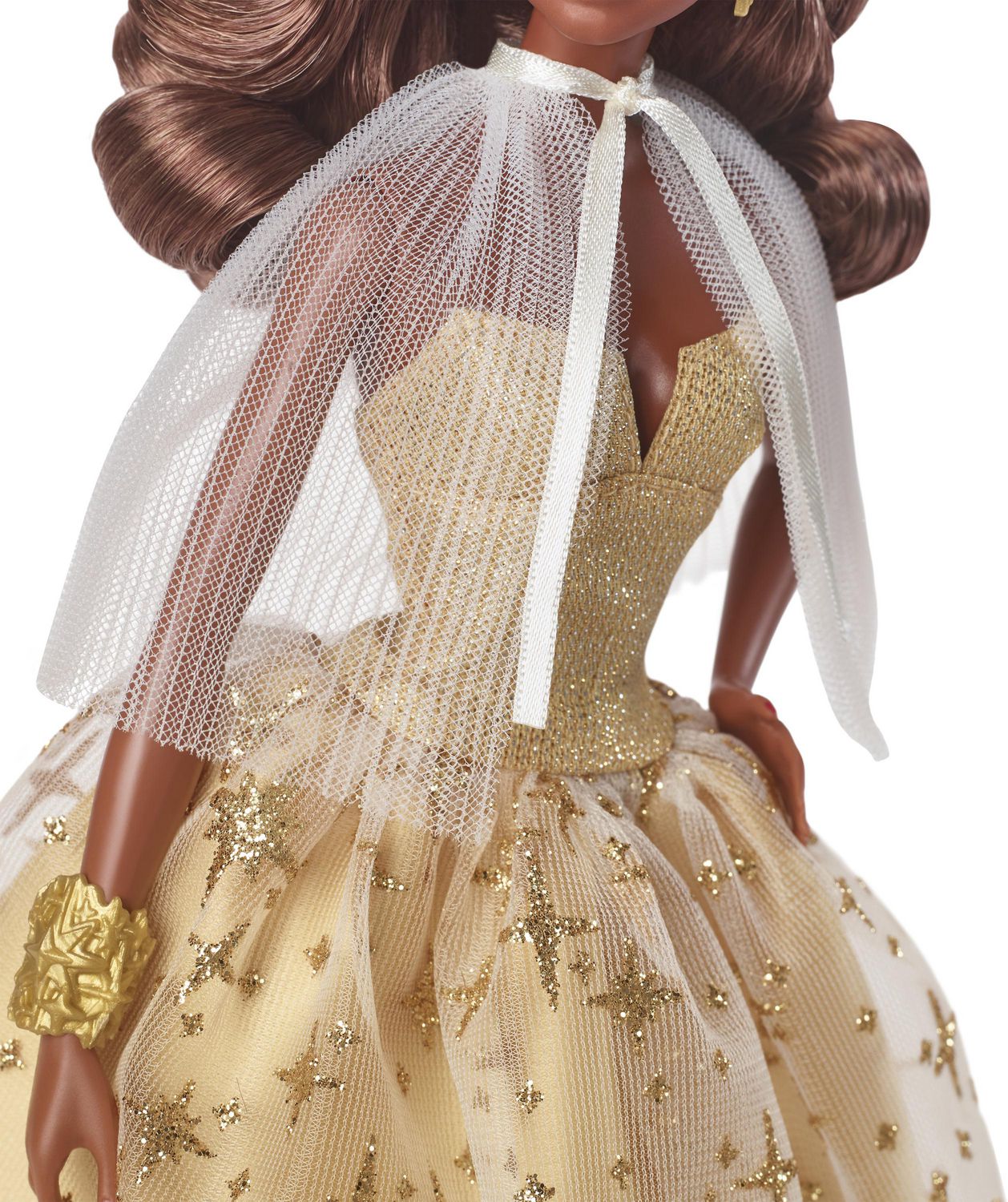 2023 Holiday Barbie Doll, Seasonal Collector Gift, Golden Gown and