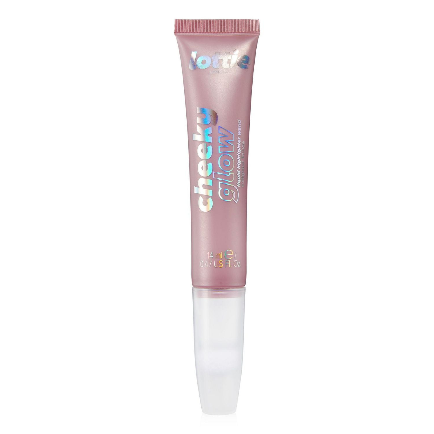 Lottie London - Cheeky Glow - Liquid Highlighter Wand Brusher - 100% Vegan (14ml)