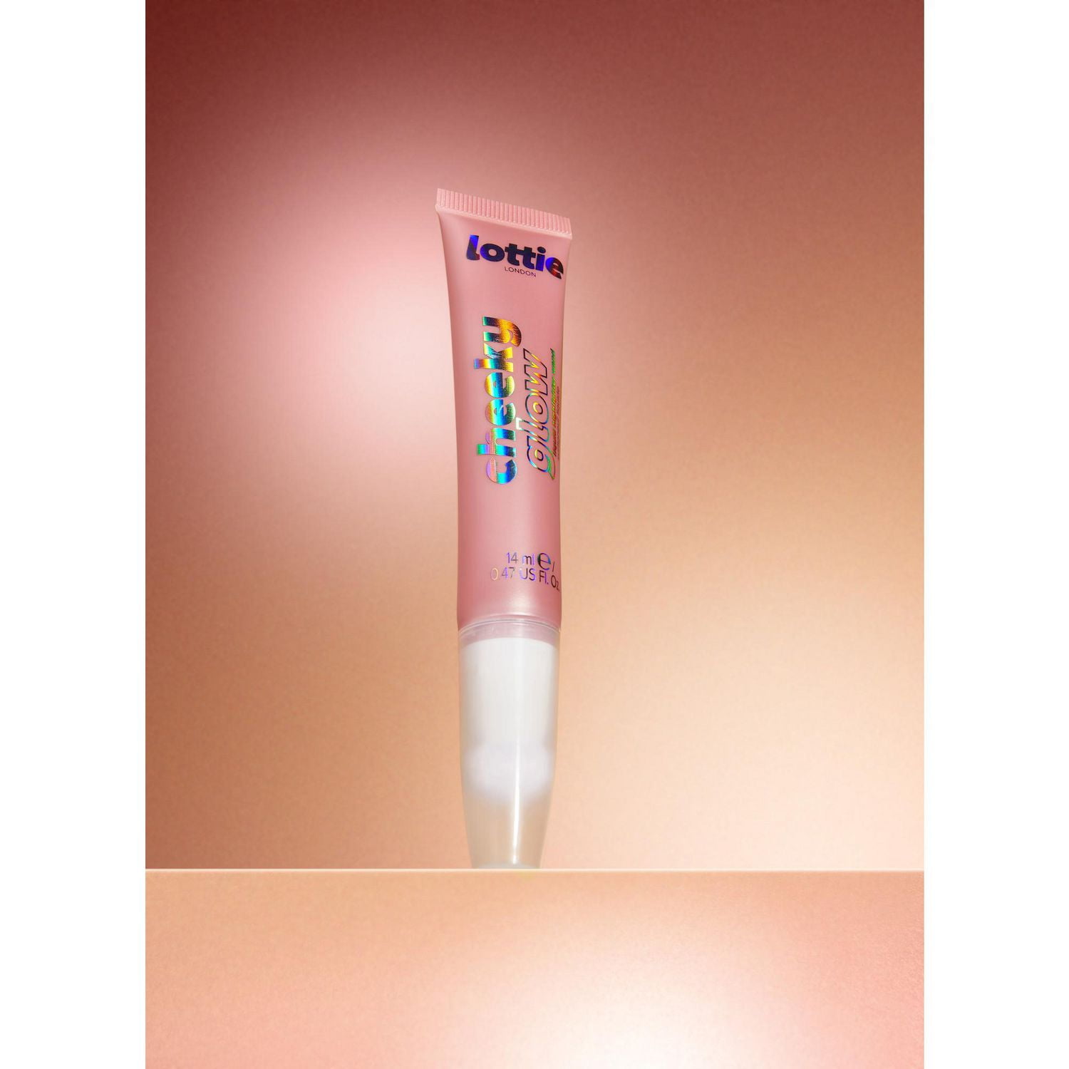 Lottie London - Cheeky Glow - Liquid Highlighter Wand Brusher - 100% Vegan (14ml)