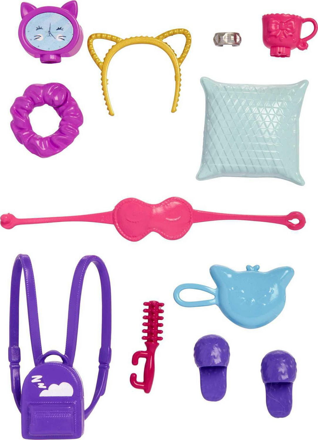 Barbie Accessories Storytelling Pack for Barbie Dolls Sleepover Theme Walmart