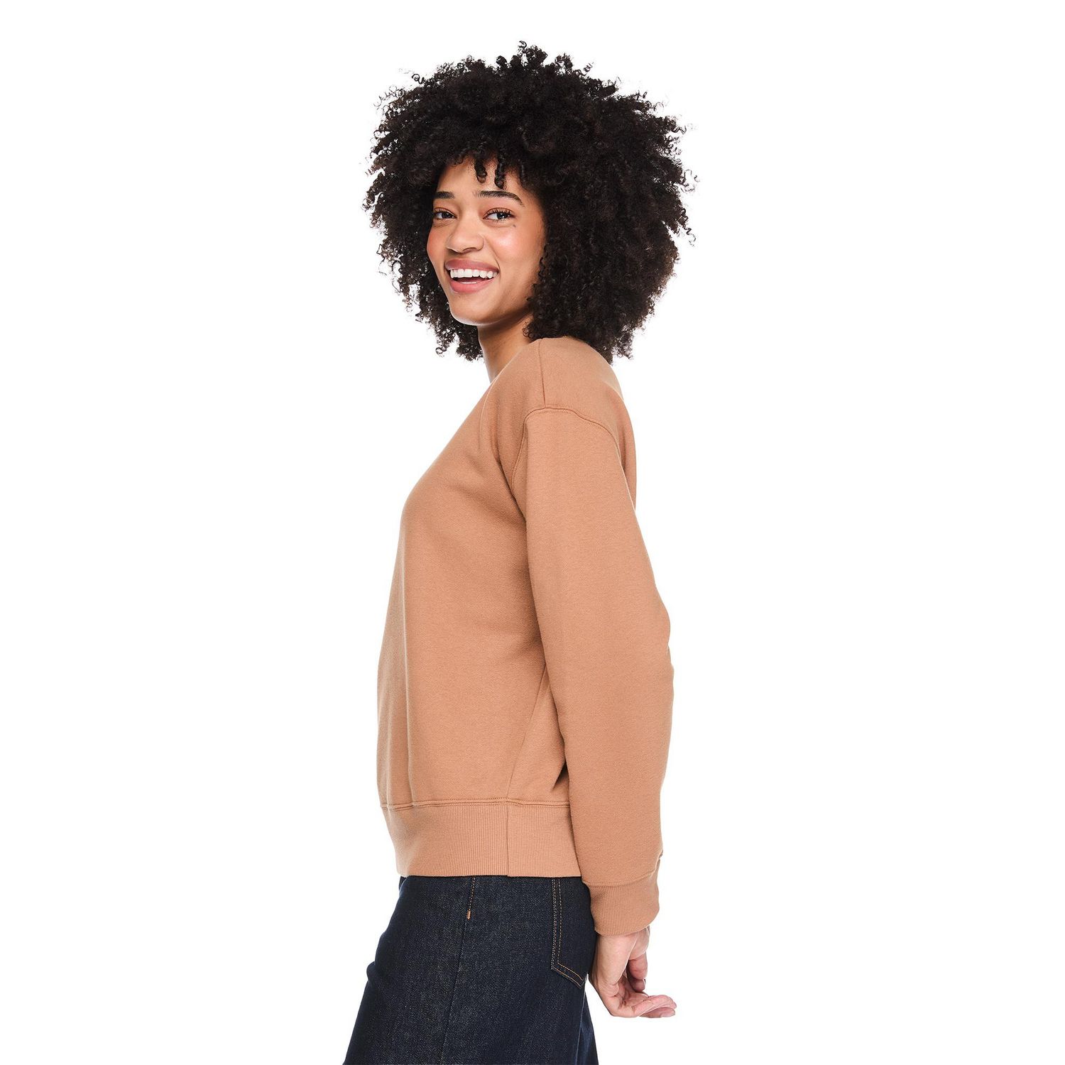 Coton ouaté à encolure ras du cou George pour femmes