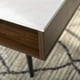 Manor Park Table basse rétro-moderne en bois et faux marbre de 42" - Plusieurs couleurs possible – image 5 sur 9
