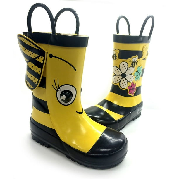 Weather Spirits Girls' Bee Rubber Boots