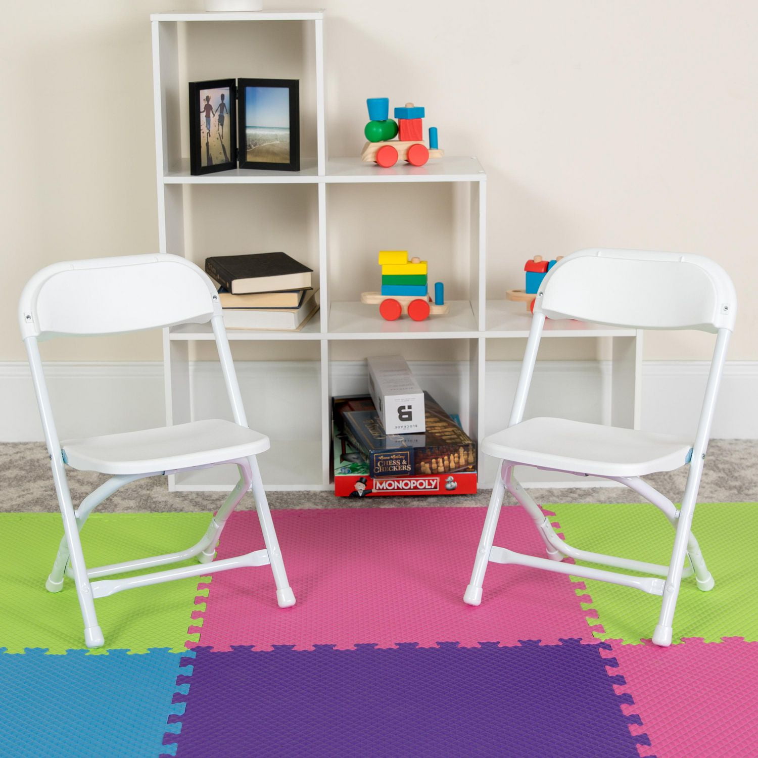 Kids white plastic chairs discount