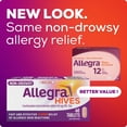 thumbnail image 2 of Allegra Hives, 12-Hour Itchy Skin Relief Due to Hives, Allergic Skin Reactions, Non-Drowsy Allergy Medication, 60 mg Fexofenadine Hydrochloride Antihistamine, Adults and Kids, 12 and Older, 40 Tablets, 2 of 8