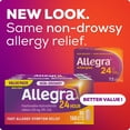 thumbnail image 3 of Allegra 24 Hour Allergy Medication, Non Drowsy, Fast and Effective Multi-Symptom Allergy Relief Medicine for Sneezing, Watery Eyes and Itchy Throat, Fexofenadine Hydrochloride 120 mg, 80 Tablets, 3 of 8