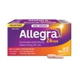 thumbnail image 1 of Allegra 24 Hour Allergy Medication, Non Drowsy, Fast and Effective Multi-Symptom Allergy Relief Medicine for Sneezing, Watery Eyes and Itchy Throat, Fexofenadine Hydrochloride 120 mg, 80 Tablets, 1 of 8