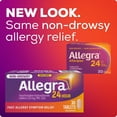 thumbnail image 3 of Allegra 24 Hour Allergy Medication, Non Drowsy, Fast and Effective Multi-Symptom Allergy Relief Medicine for Sneezing, Watery Eyes and Itchy Throat, Fexofenadine Hydrochloride 120 mg, 30 Tablets, Valu, 3 of 8