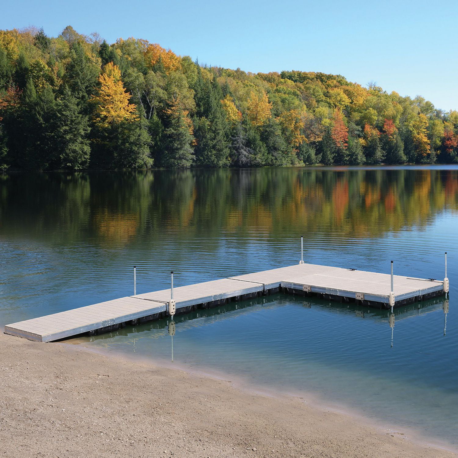 Aluminum Floating Dock Kit w/Resin Top - 4'x10' 