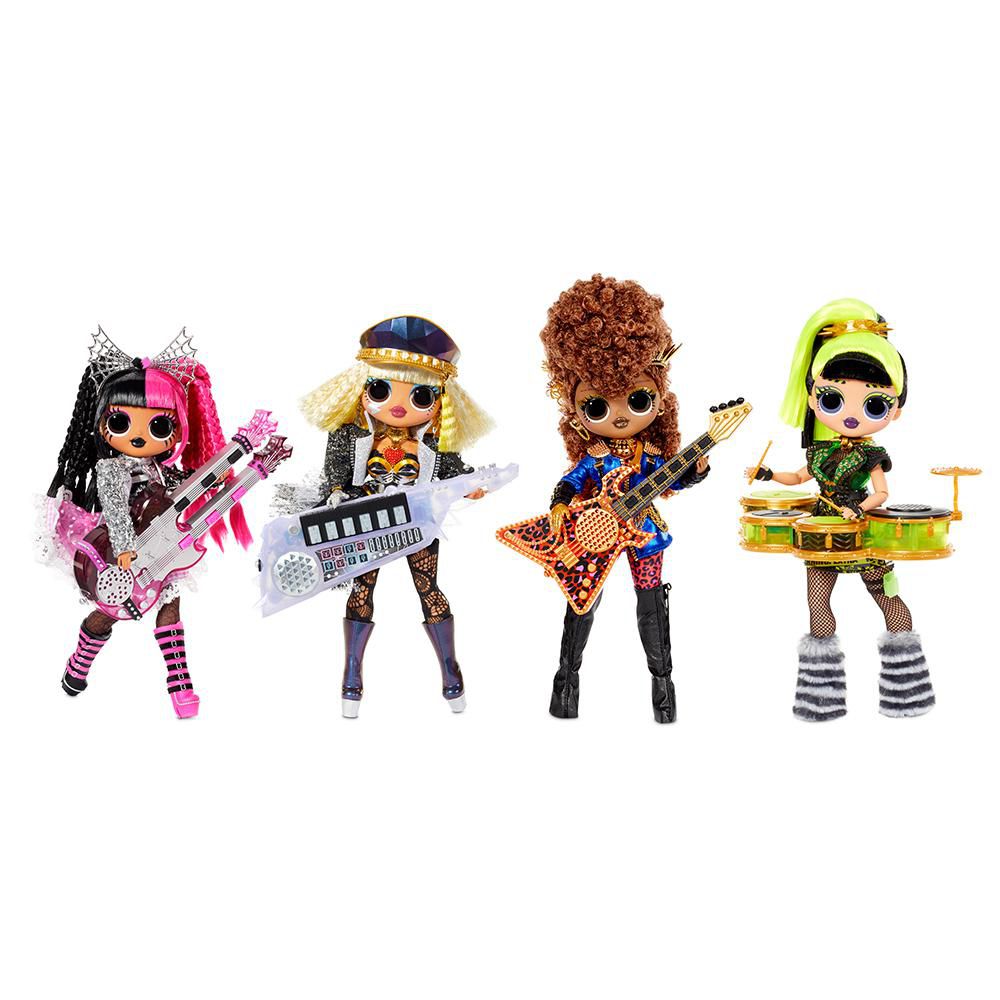 LOL Surprise OMG Remix Rock Fame Queen Fashion Doll with 15 Surprises  including Keytar, Outfit, Shoes, Hair Brush, Doll Stand, Lyric Magazine,  and