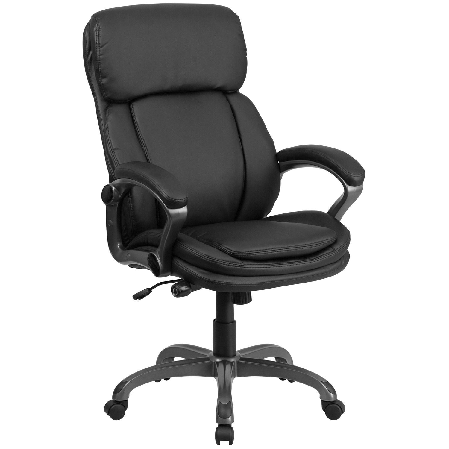 High Back Black Leather Executive Swivel Ergonomic Office Chair with