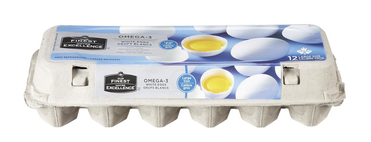Our Finest Omega3 Large White Eggs Walmart Canada