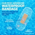 thumbnail image 3 of Pansements adhésifs transparents imperméables de marque Band-Aid, grands, 10&nbsp;pansements, 3 of 8