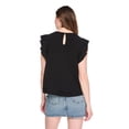 thumbnail image 3 of George Women's Ruffle-Sleeve Top, 3 of 6