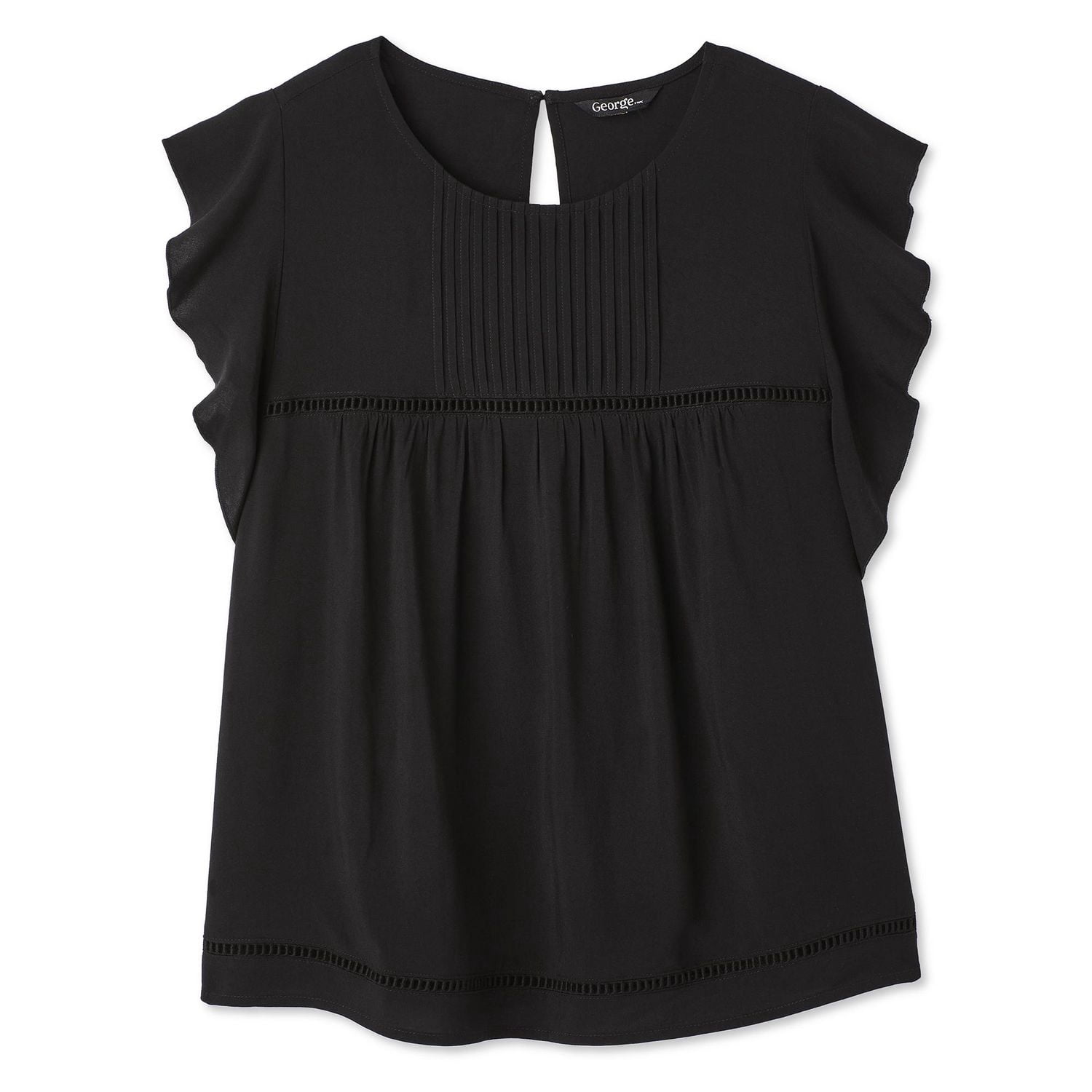 George Women's Ruffle-Sleeve Top