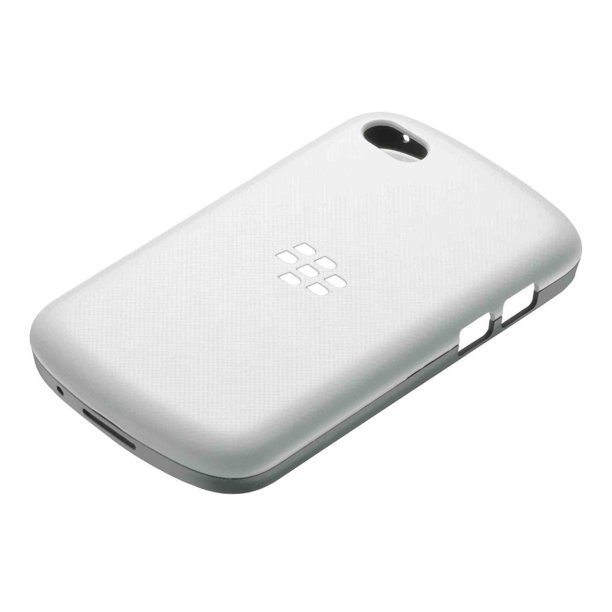 Étui rigide BlackBerry Q10 – Blanc/Gris clair